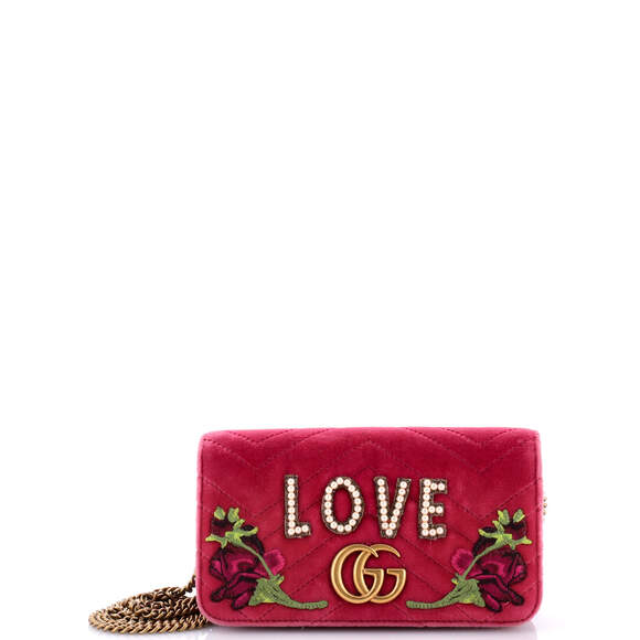 Gucci Gg Marmont Chain Flap Bag #183657G71B - Picture 1 of 9